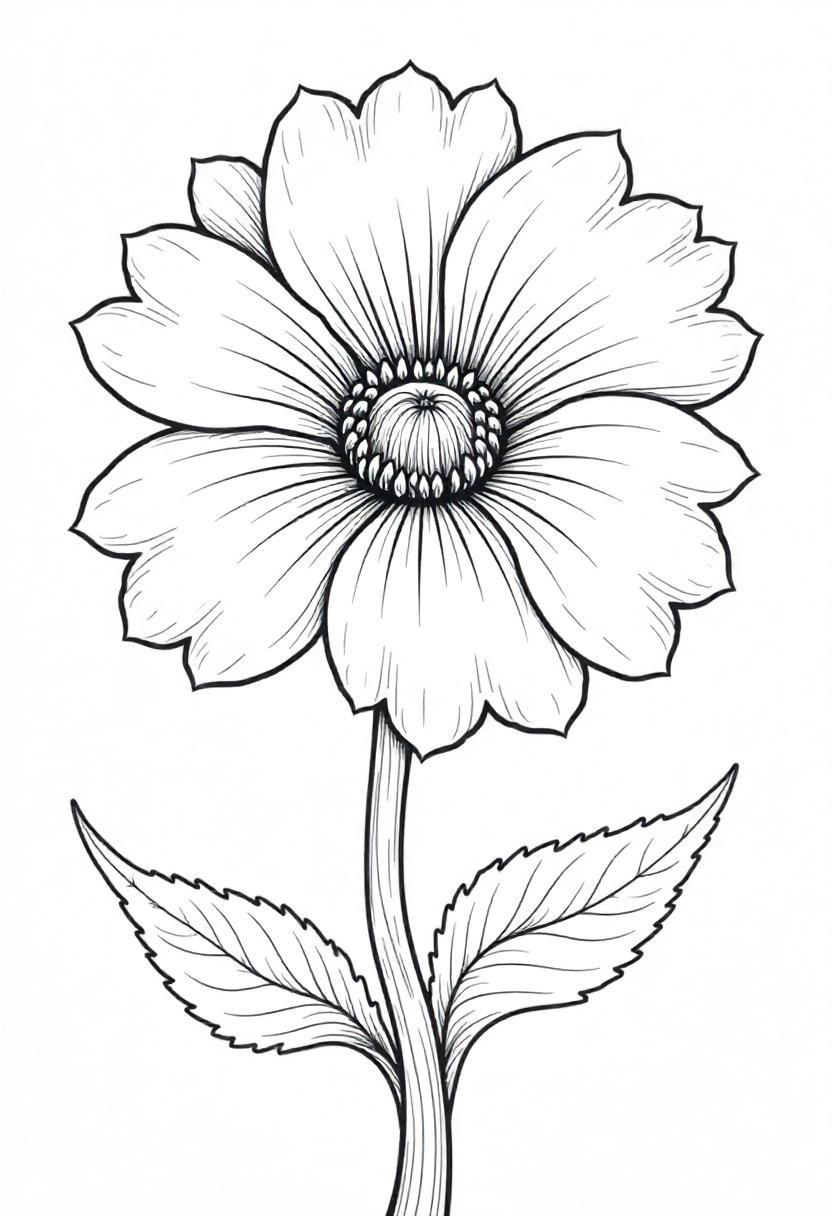 31 Flower Coloring Pages