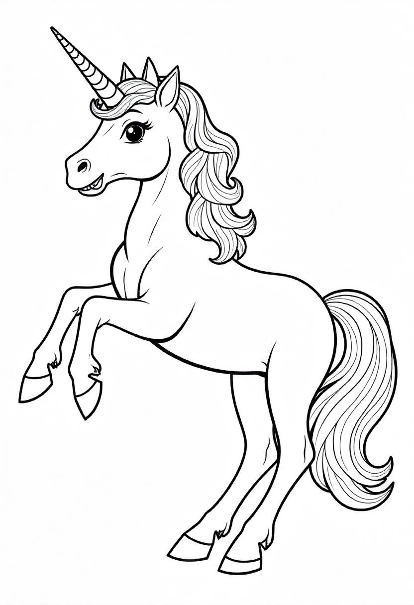 24 Unicorn Coloring Pages