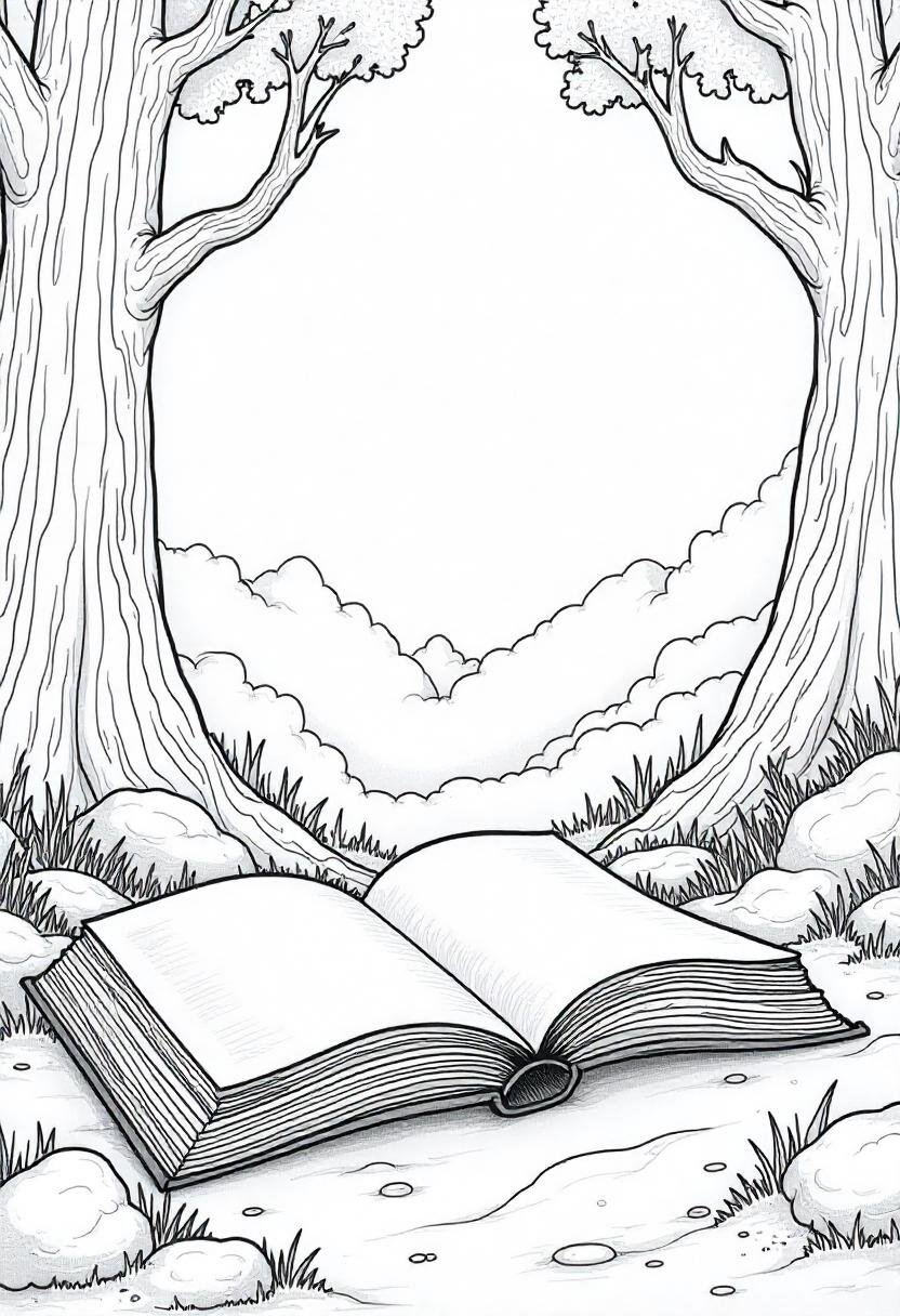 21 Book Coloring Pages