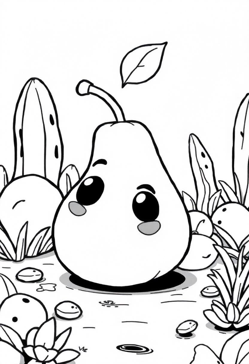 27 Fruit Coloring Pages