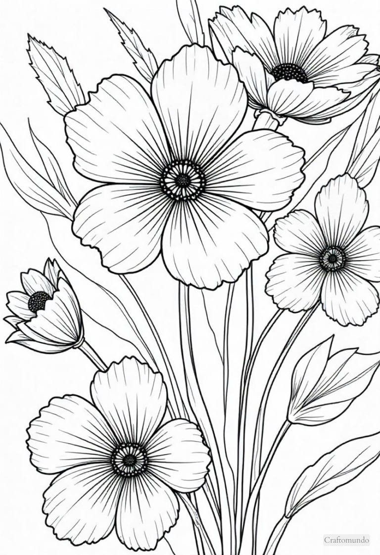Simpal Easy Colouring In 48 Simple and Easy Coloring Pages - CraftoMundo